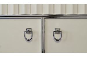 Двухдверная витрина для посуды Gravita (Гравита) GRAV-13 слоновая кость